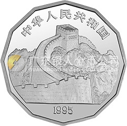 中國近代名畫系列金銀紀念幣（第2組）2/3盎司十二邊形銀質紀念幣
