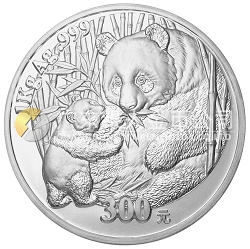 2005版熊貓貴金屬紀(jì)念幣1公斤銀幣