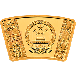 2019中國己亥（豬）年金銀紀(jì)念幣10克扇形金質(zhì)紀(jì)念幣