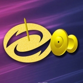 2015年3月定制　中經(jīng)萬(wàn)達(dá)純金徽章定制、千足金徽章定制