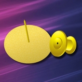 2015年3月定制　中經(jīng)萬(wàn)達(dá)千足金徽章制作、黃金徽章制作