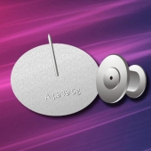 2015年3月定制　中經萬達純銀徽章定做、千足銀徽章制作