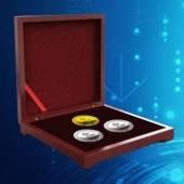 2016年6月定制　山東兆通公司周年慶紀(jì)念金幣金牌定制