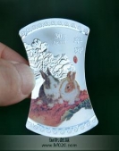 兔年生肖銀錠,金銀鋌定做,金銀紀(jì)念鋌,紀(jì)念金銀鋌定制