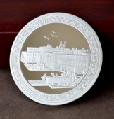 煙臺萬華集團年會慶典銀幣加工生產(chǎn),定制定做銀幣銀章