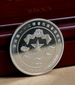 步兵第112師軍事訓(xùn)練大比武純銀銀幣定做,定制銀幣