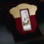 2015乙未羊年賀歲銀條三羊開(kāi)泰999純銀銀條訂做