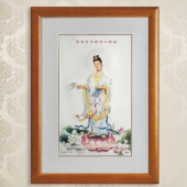 南海觀音菩薩純銀銀畫定做批發(fā)零售個性定制純銀銀畫