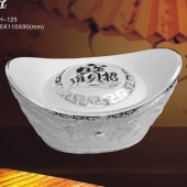 招財進寶銀元寶制作、純銀銀元寶定制、定做純銀銀元寶