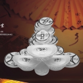 金錢元寶制作、定制金錢元寶、金錢元寶純銀擺件